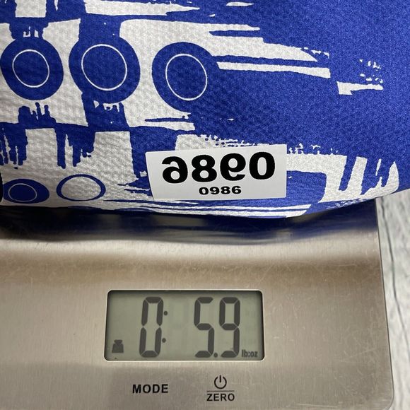 Dress Limited Collection 100% Silk Size 4 Mini Round Neck Geo Blue Flowy Soft - Picture 11 of 11